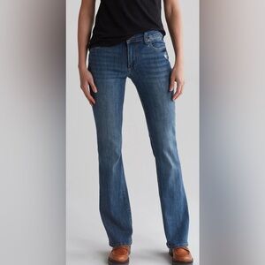 KUT From The Kloth Women’s Nicole Flap Pocket Boot Cut Size 14 Womens Light Fade